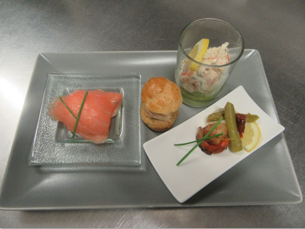 Assiette composée (entrée)