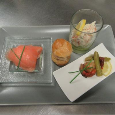 Assiette composée (entrée)